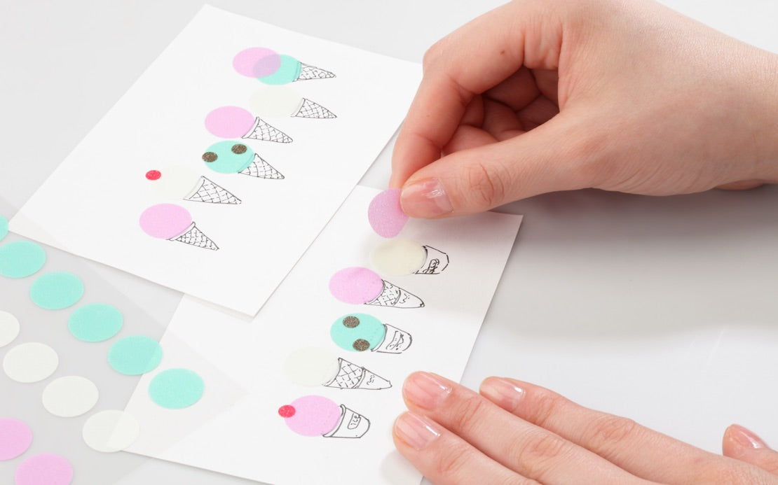 Stalogy Circular Masking Tape Patches Shuffle