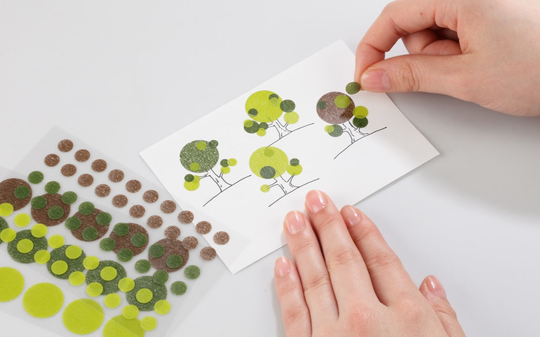Stalogy Circular Masking Tape Patches Shuffle