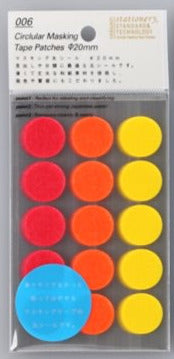 Stalogy Circular Masking Tape Patches Shuffle