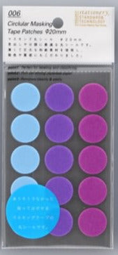 Stalogy Circular Masking Tape Patches Shuffle