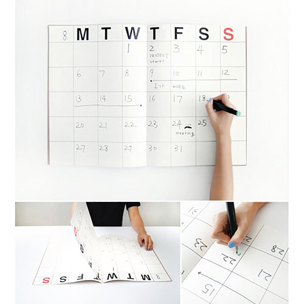 JStory Monthly Planner Big Kraft/Black