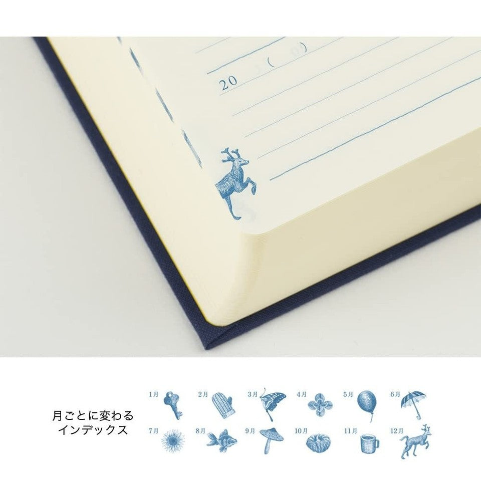 Midori 10-Year Diary Gate Navy