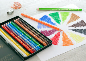 Faber-Castell Polychromos Artists Colour Pencil Tin 12