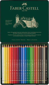 Faber-Castell Polychromos Artists Colour Pencil Tin 24