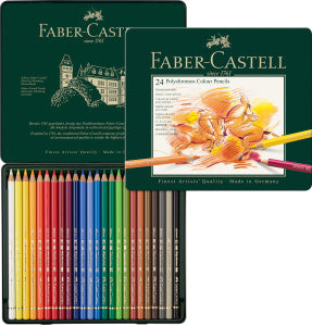 Faber-Castell Polychromos Artists Colour Pencil Tin 24