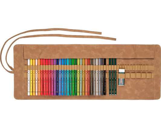 Faber-Castell Polychromos Artists Colour Pencil, Roll of 30