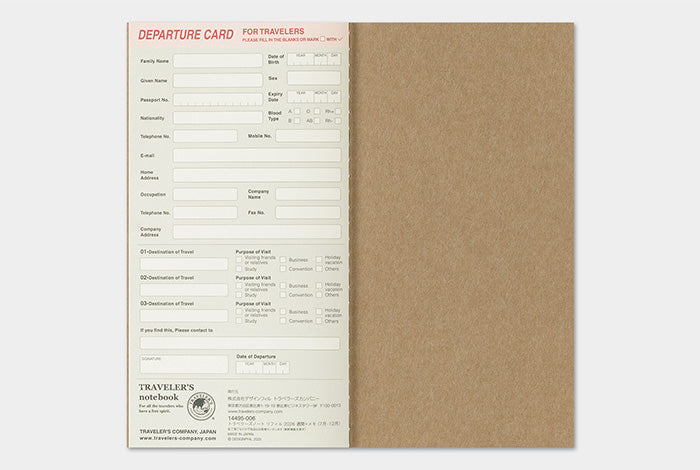 TRC Traveler's 2026 Refill Regular Weekly and Memo