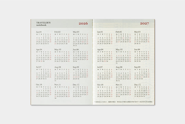 TRC Traveler's 2026 Refill Passport Weekly