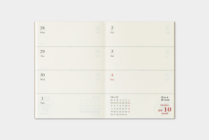 TRC Traveler's 2026 Refill Passport Weekly