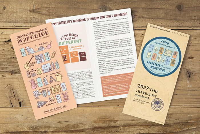 Traveler's Notebook 2027 Weekly+Memo Refill Regular Size