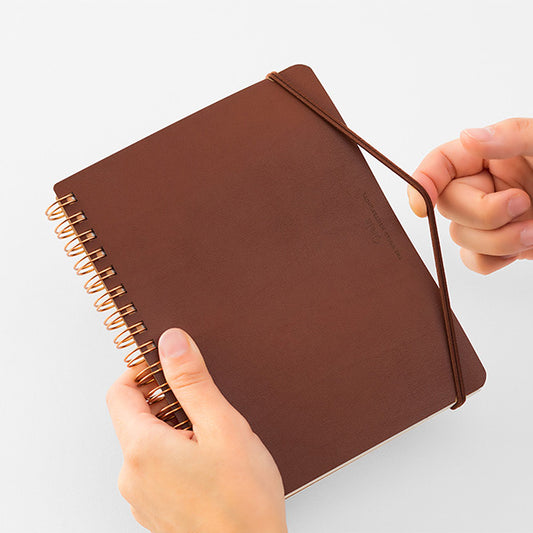 Midori World Meister Grain Notebook B6 Brown