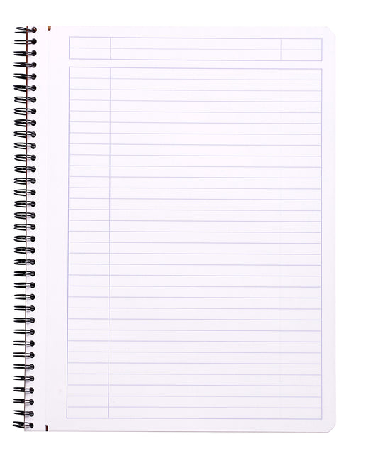 Rhodia Classic Wire Notebook A4+ Lined Black