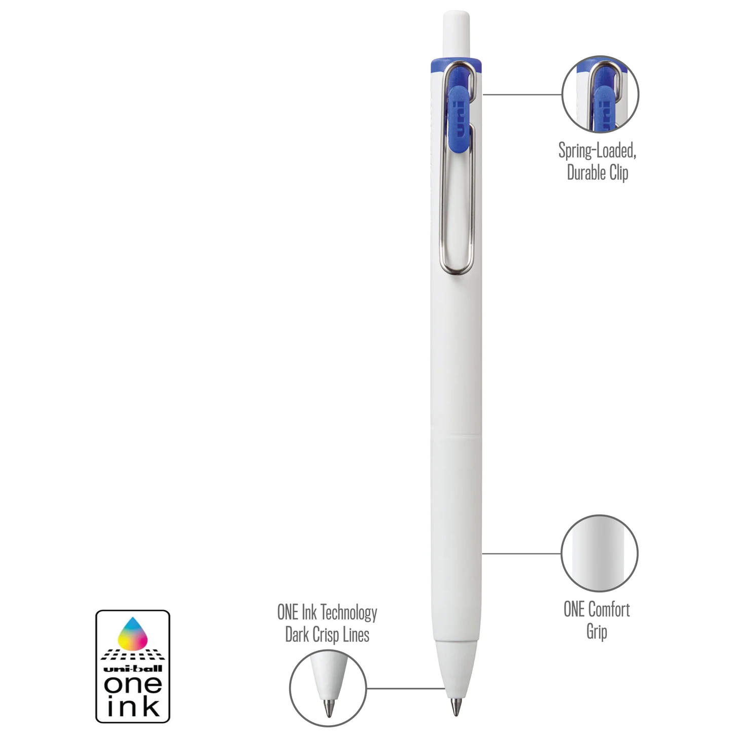 Uni-Ball One 0.38 set of 8 Colours