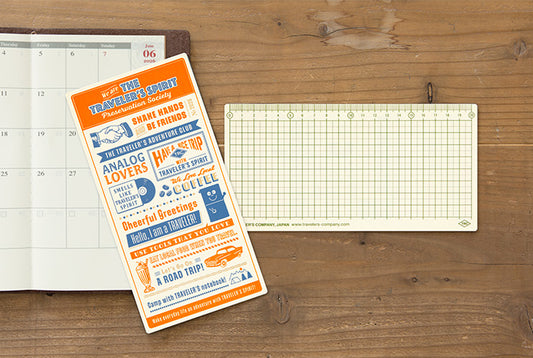 TRC Traveler's Notebook 2026 Plastic Sheet Regular