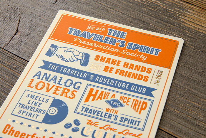 TRC Traveler's Notebook 2026 Plastic Sheet Regular