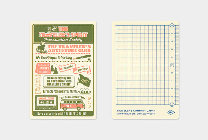 TRC Traveler's Notebook 2026 Plastic Sheet Passport