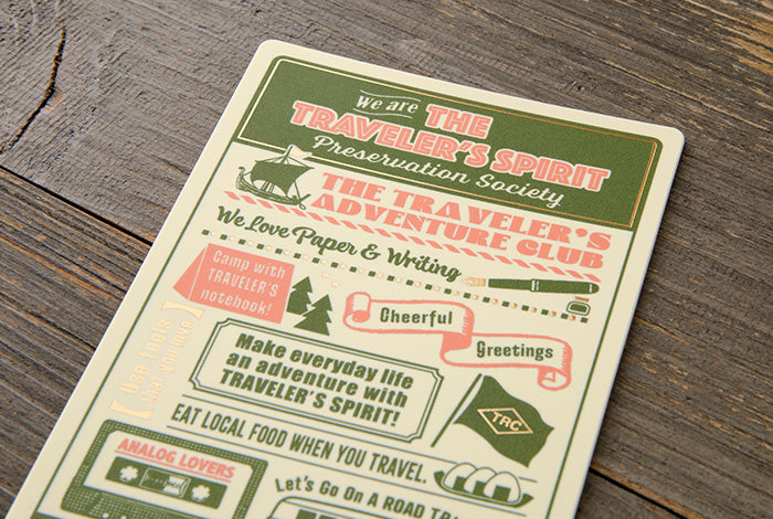 TRC Traveler's Notebook 2026 Plastic Sheet Passport