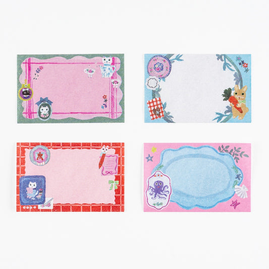 Hobonichi Accessories Yumi Kitagishi: Sticky Note Roll - White Cat’s Table Decorations