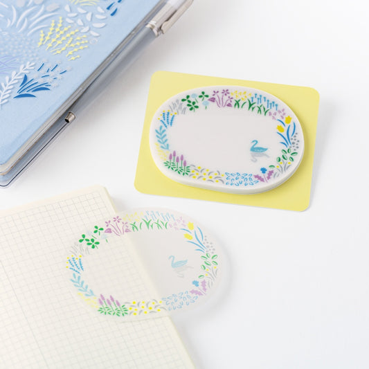 Hobonichi Accessories Yuri Sanae: See-Through Sticky Notes (Forest Lake)