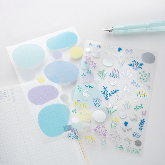 Hobonichi Accessories Yuri Sanae: Layering Stickers (Forest Lake)