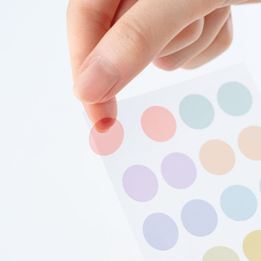 Hobonichi Accessories TSUKI no IRO: Stickers Transparent Dot  (15mm)