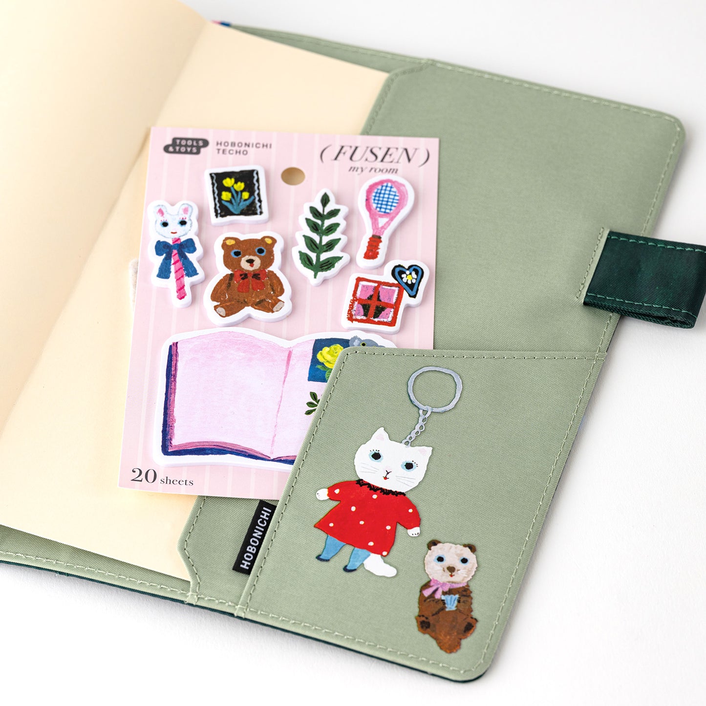 Hobonichi Accessories Sticky Note Tabs Yumi Kitagishi My Room