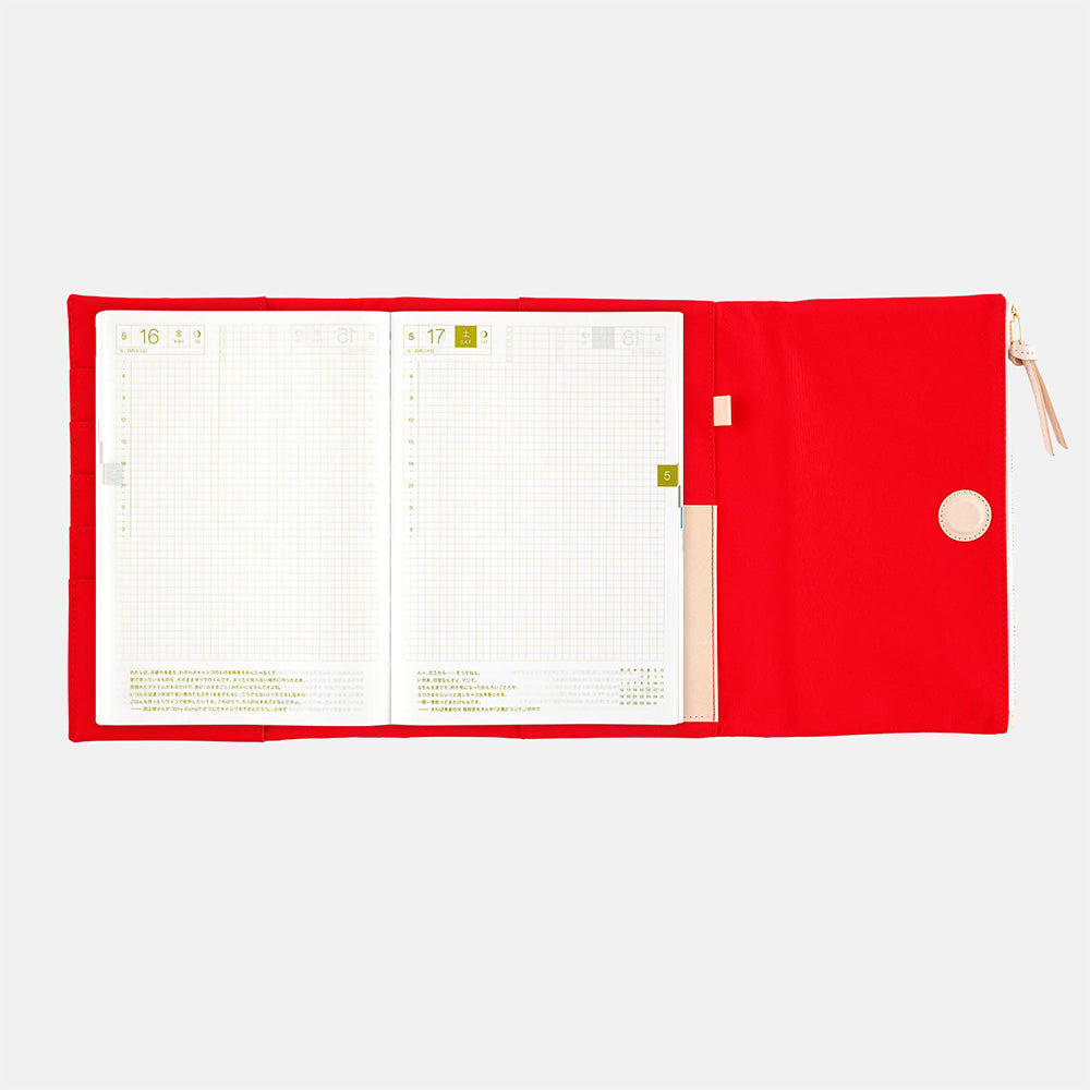Hobonichi Cover Tragen Red