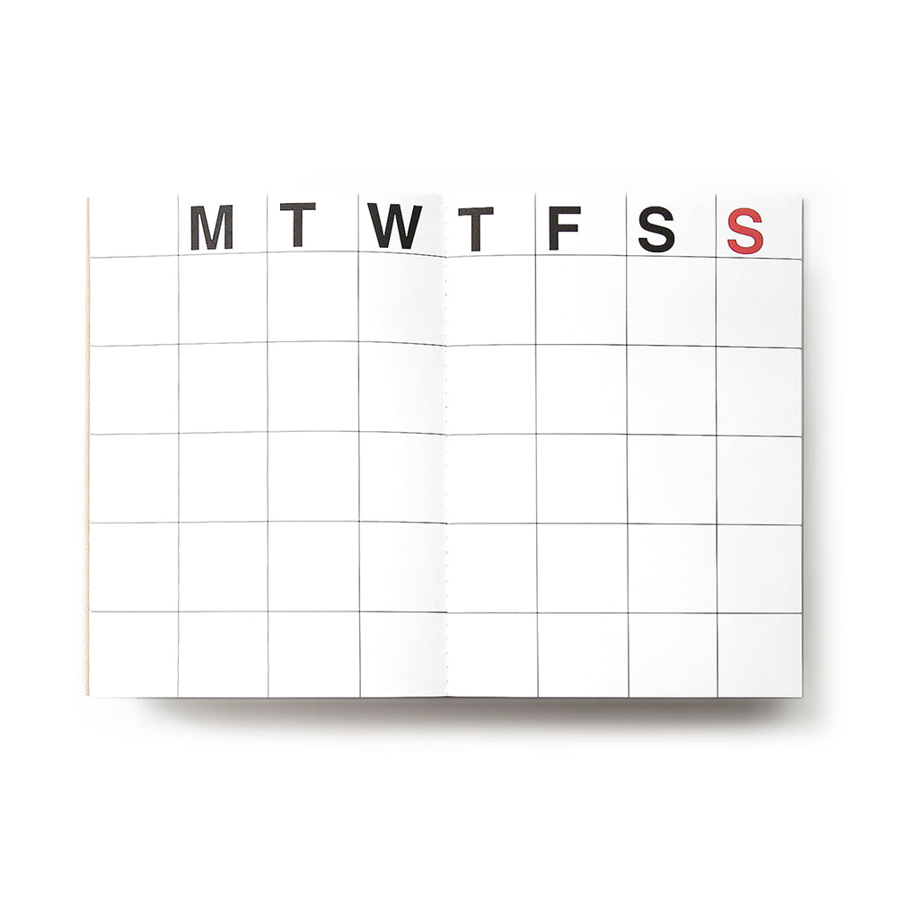 JStory Monthly Planner Small Kraft/Black