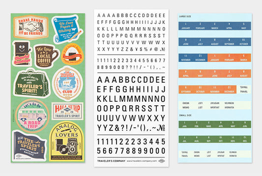 TRC Traveler's Notebook 2026 Customized Sticker Set Regular