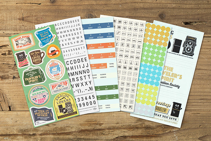 TRC Traveler's Notebook 2026 Customized Sticker Set Regular