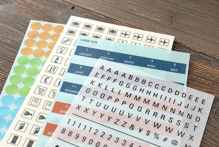 TRC Traveler's Notebook 2026 Customized Sticker Set Regular