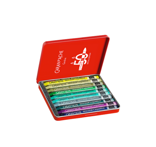 Caran D’Ache NEOCOLOR™ II Aquarelle Pastels 50 Years Lush 10