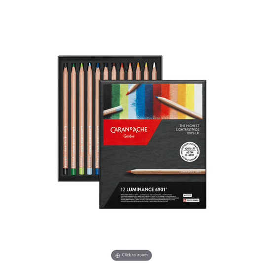 Caran D’Ache Colour Pencils Luminance box of 12