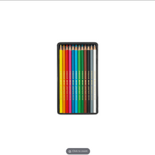 Load image into Gallery viewer, Caran D’Ache Colour Pencils Swisscolor Aqauarelle tin of 12
