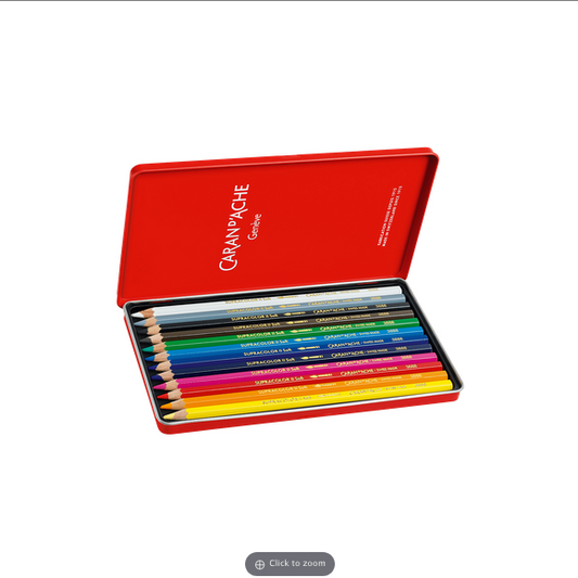 Caran D’Ache Colour Pencils Supracolor Aquarelle, box of 12