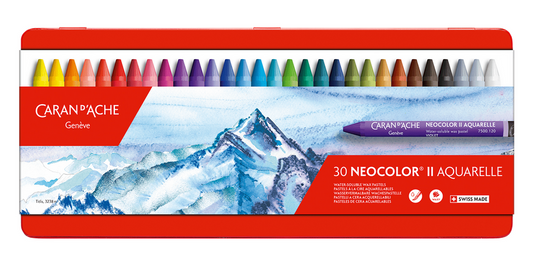 Caran D'Ache NEOCOLOR II Aquarelle Metal Box 30