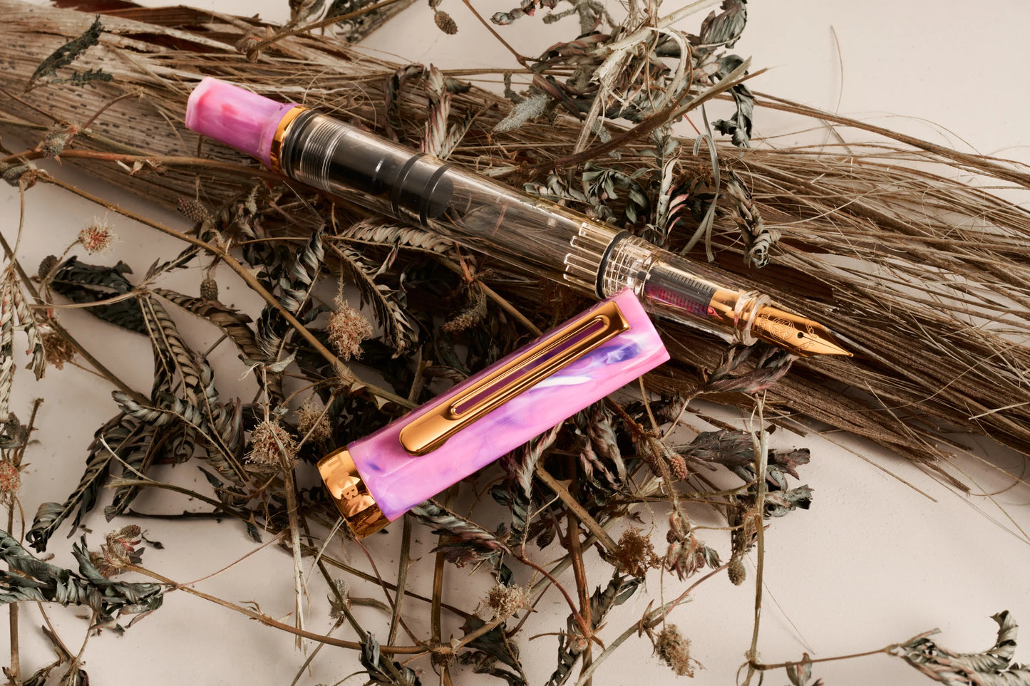 TWSBI ECO Fountain Pen Fluorite Purple w/Bronze