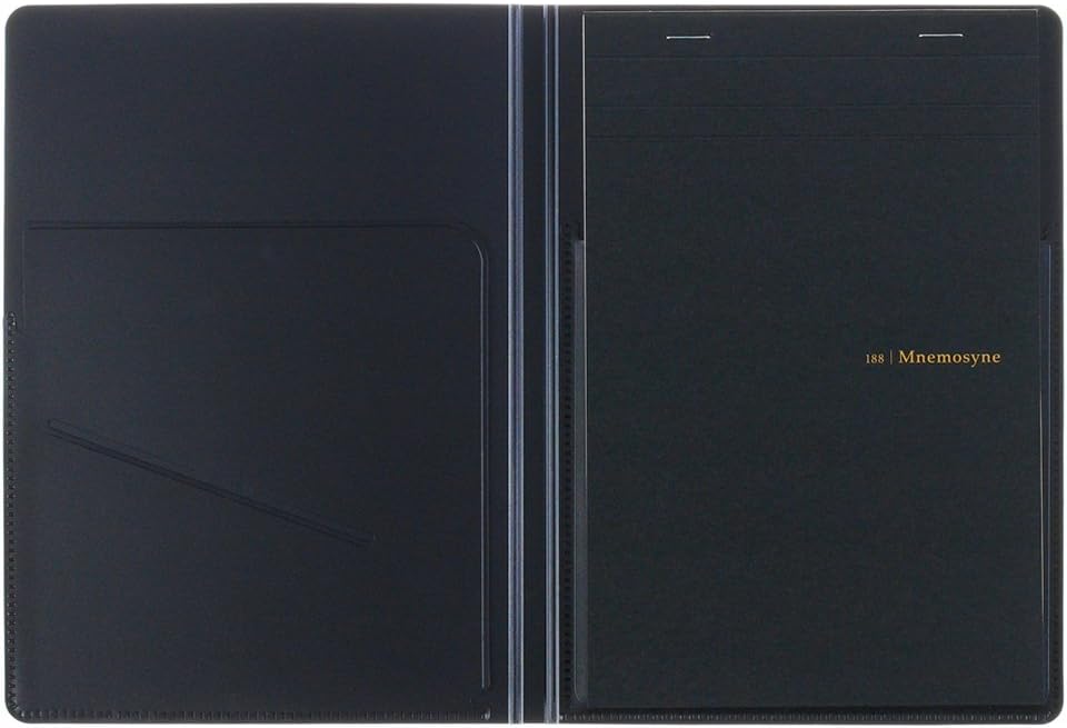 Mnemosyne Notepad HN188A A5 Grid with folder