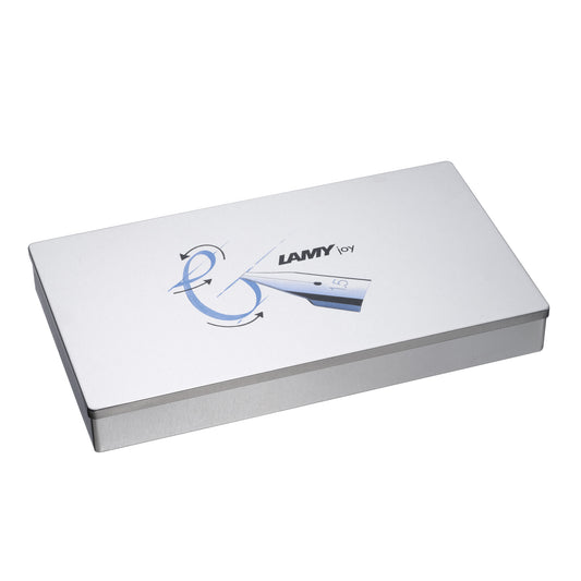 Lamy Joy Calligraphy Fountain Pen Gift Set Matte Chrome Cap