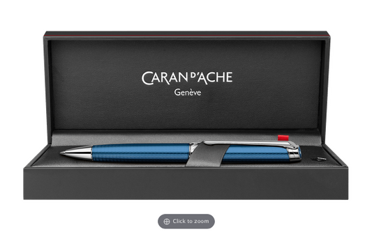 Caran D’Ache Leman Grand Blue Ballpoint Pen