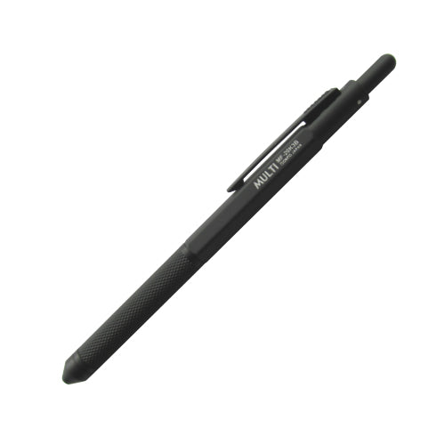 Ohto Multi Function 2+1 Knurled Pen - Metallic Gray