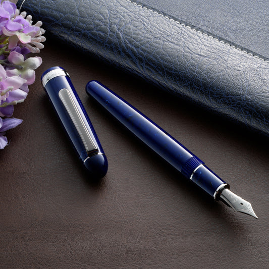 Platinum Century 3776 Celluloid Fountain Pen Midnight Ocean M