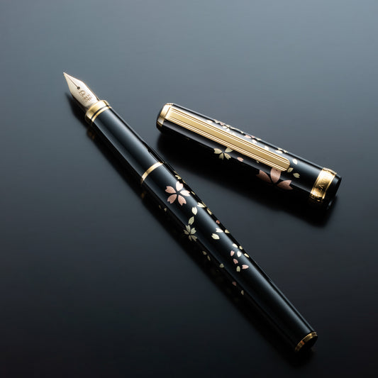 Platinum Vicoh Fountain Pen Kanazawa G.L.Cherry Blossom 18K M