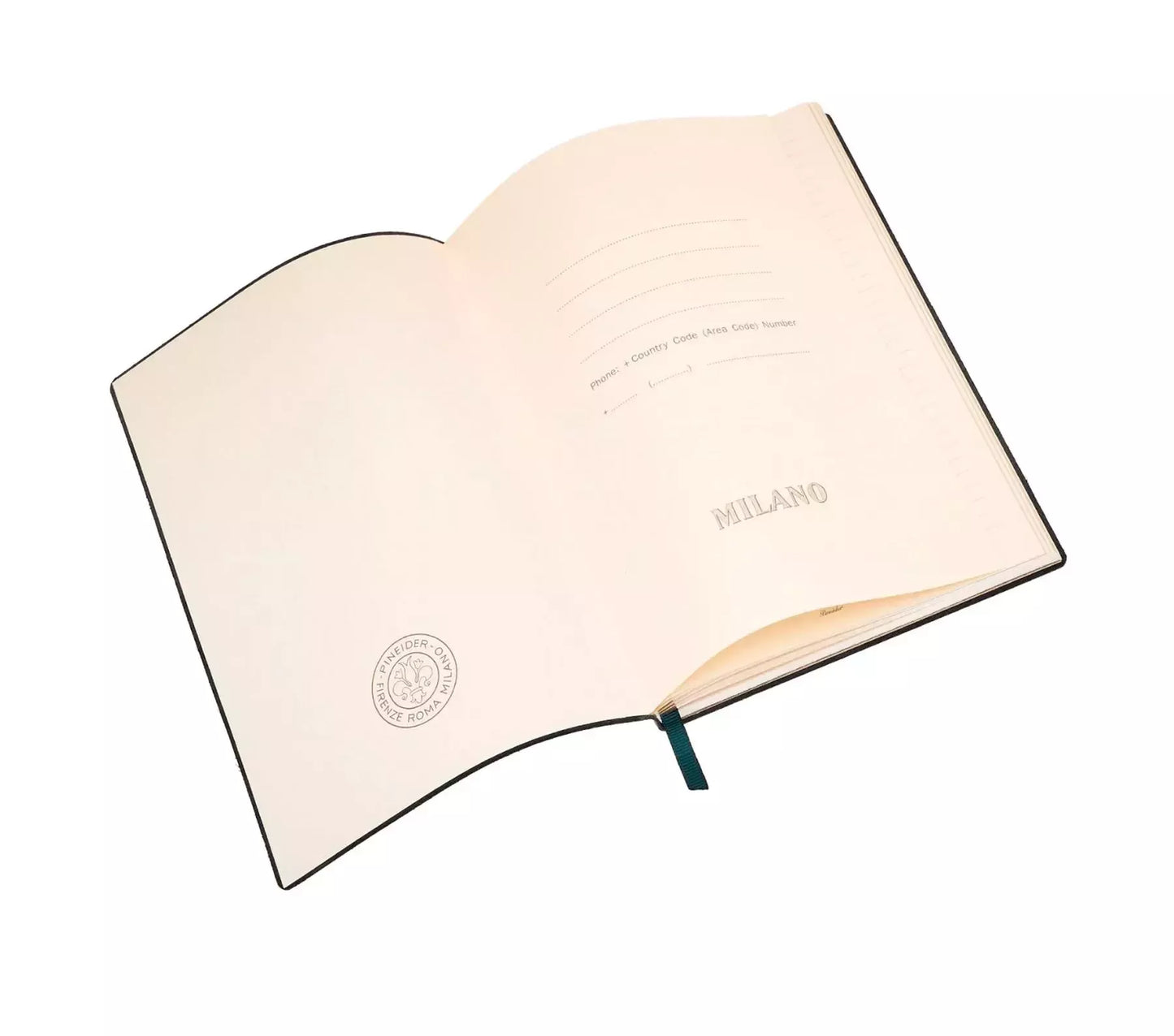 Pineider Milano Notebook Leather 80G. (A5) 14.5x21cm