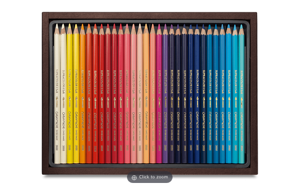 Caran D'Ache Supracolor Wood Box 60Pcs