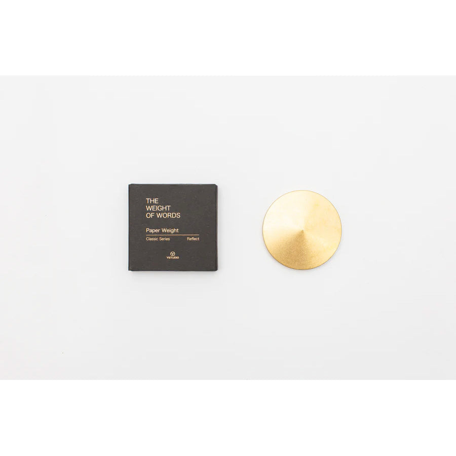 YSTUDIO Classic Reflect Paper Weight Brass