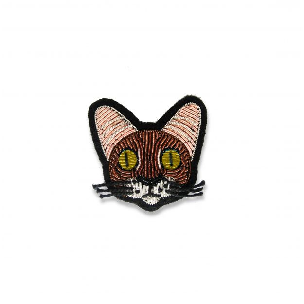 Macon&Lesquoy Hand-Embroidered Brooch