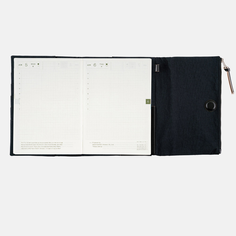 Hobonichi Planner Cover Tragen Black