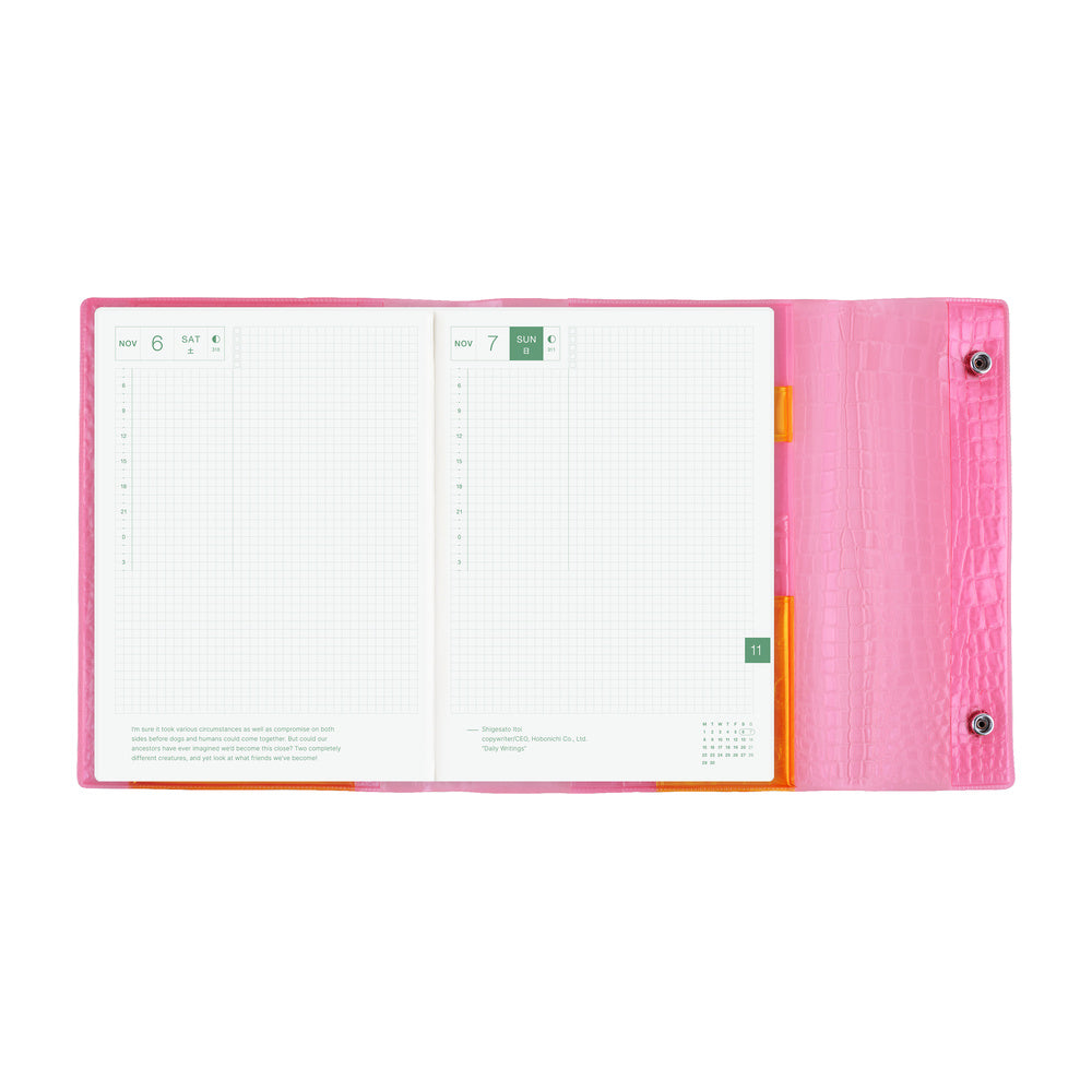 Hobonichi Cover A5 beautiful people: Nothing to Hide (Pink)