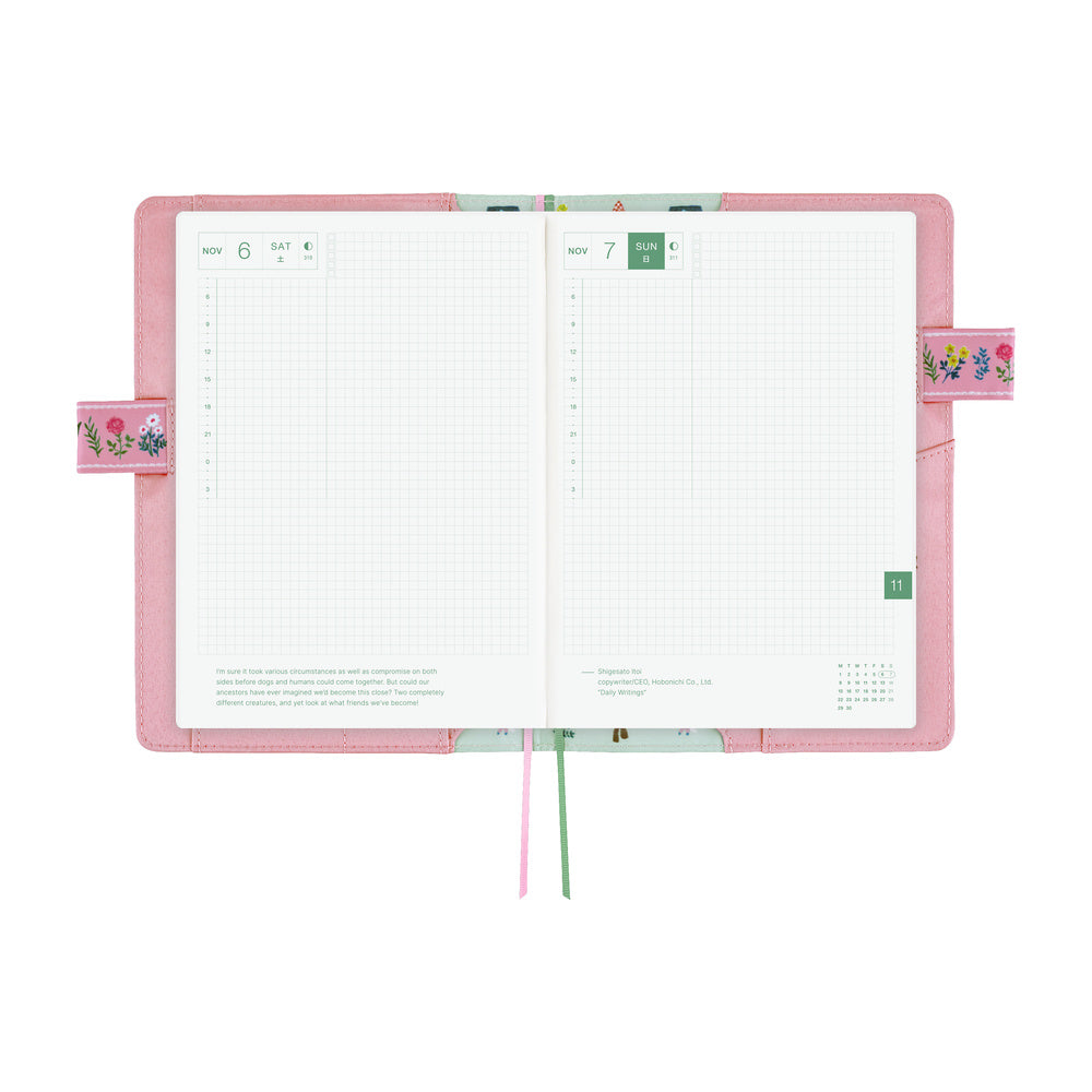 Hobonichi Cover A5 Yumi Kitagishi: White Cat Village